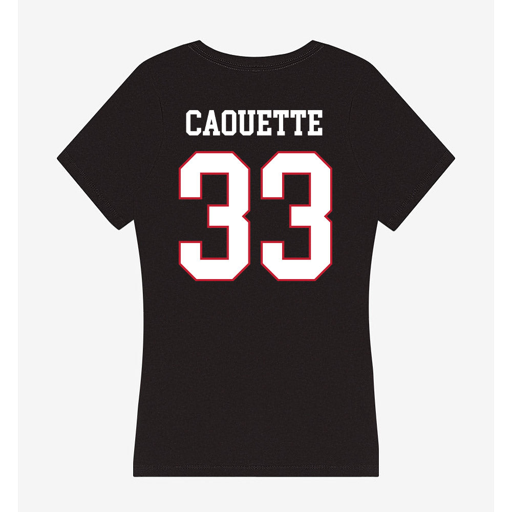 Miami of Ohio - NCAA Softball : Alex Caouette - Women's V-Neck T-Shirt-1