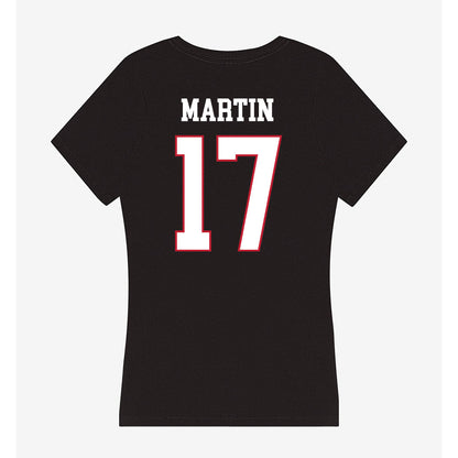 Miami of Ohio - NCAA Football : Kaleb Martin - Women's V-Neck T-Shirt-1