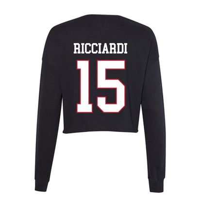 Miami of Ohio - NCAA Softball : Angelina Ricciardi - Women's Cropped Crew Fleece-1