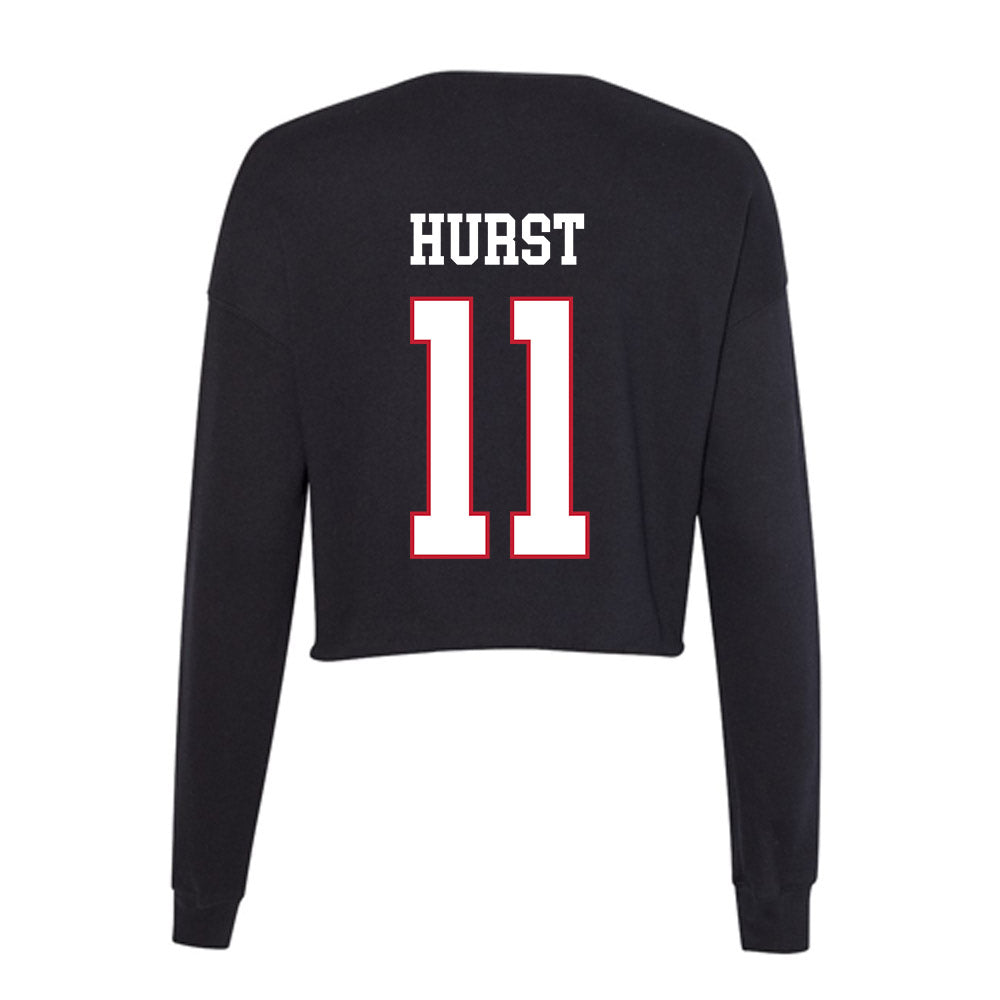 Miami of Ohio - NCAA Women's Basketball : Anna Hurst - Women's Cropped Crew Fleece-1