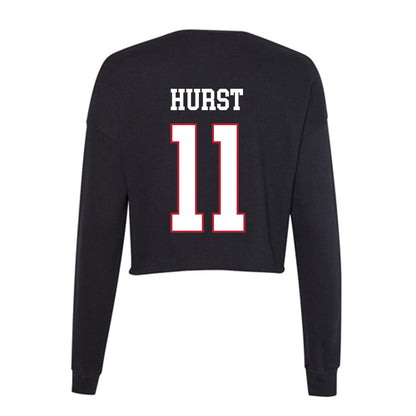 Miami of Ohio - NCAA Women's Basketball : Anna Hurst - Women's Cropped Crew Fleece-1
