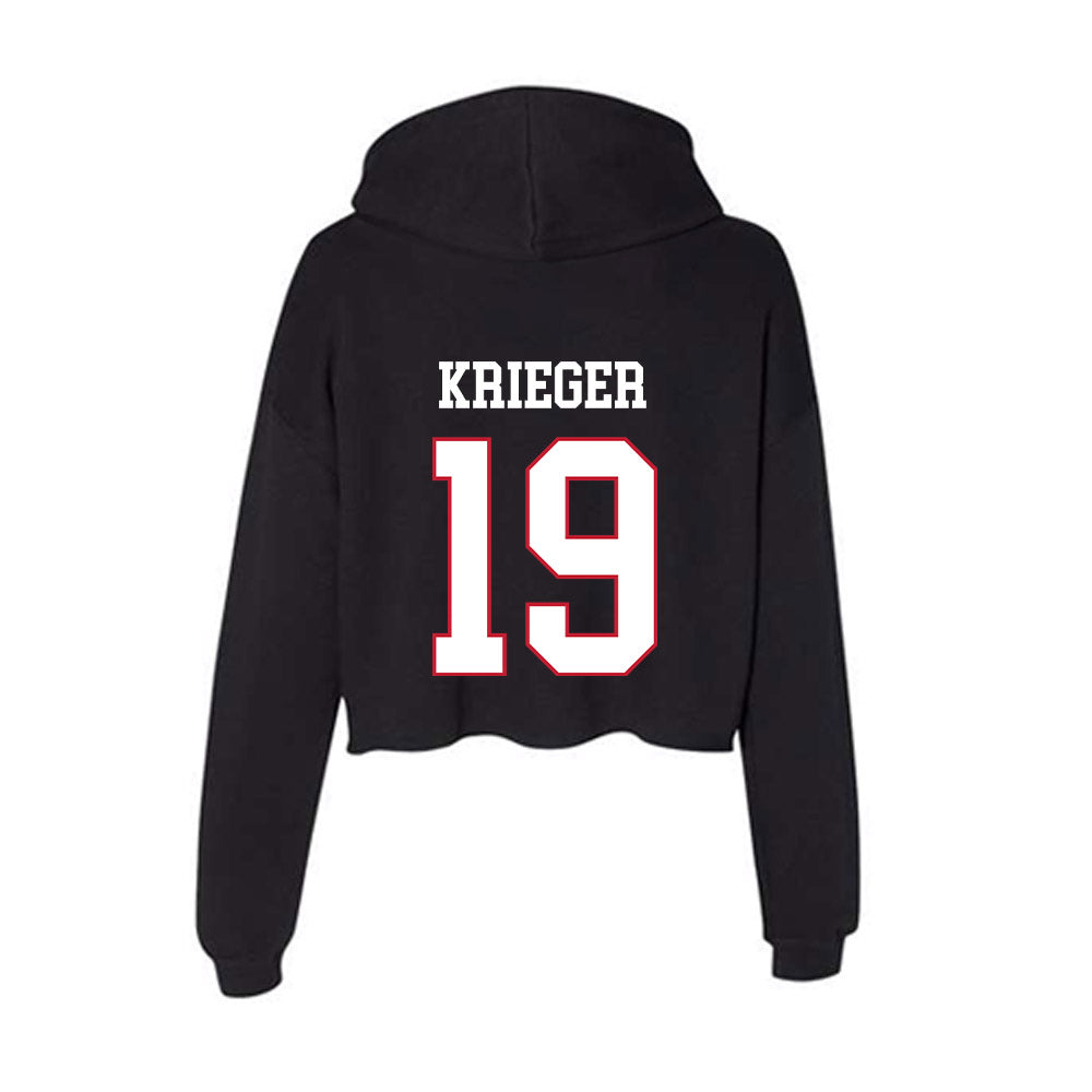 Miami of Ohio - NCAA Softball : Shelbie Krieger - Women's Crop Fleece Hoodie-1