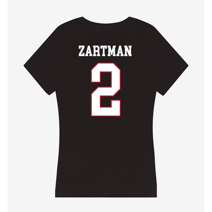 Miami of Ohio - NCAA Women's Basketball : Brooke Zartman - Women's V-Neck T-Shirt-1