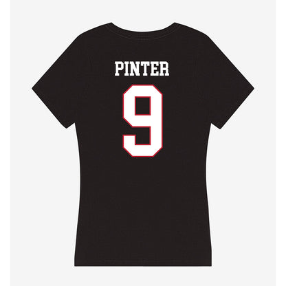 Miami of Ohio - NCAA Softball : Erin Pinter - Women's V-Neck T-Shirt-1