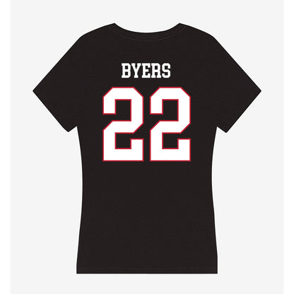 Miami of Ohio - NCAA Men's Basketball : Brant Byers - Women's V-Neck T-Shirt-1