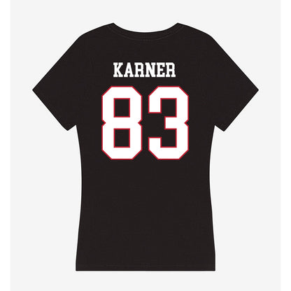 Miami of Ohio - NCAA Football : Eric Karner - Women's V-Neck T-Shirt-1