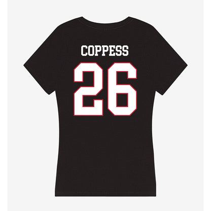 Miami of Ohio - NCAA Football : Eli Coppess - Women's V-Neck T-Shirt-1