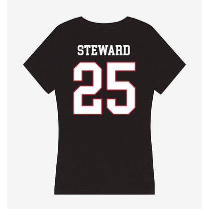 Miami of Ohio - NCAA Football : Ike Steward - Women's V-Neck T-Shirt-1