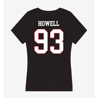 Miami of Ohio - NCAA Football : Logan Howell - Women's V-Neck T-Shirt-1