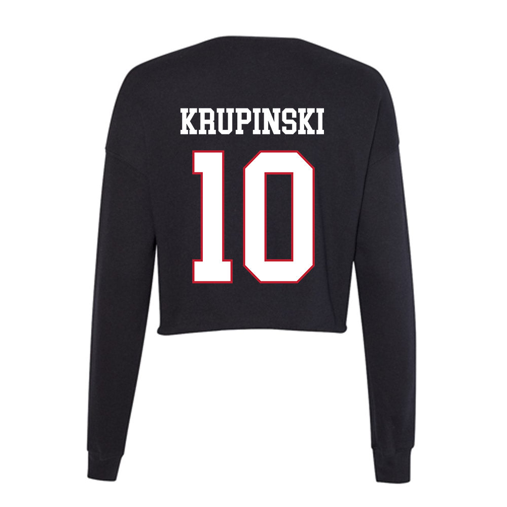 Miami of Ohio - NCAA Baseball : Dominic Krupinski - Women's Cropped Crew Fleece-1