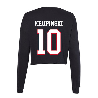 Miami of Ohio - NCAA Baseball : Dominic Krupinski - Women's Cropped Crew Fleece-1
