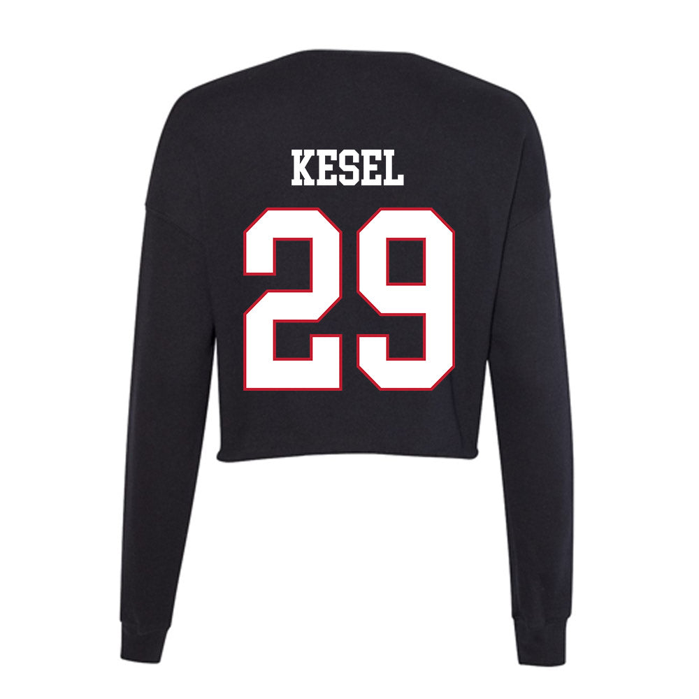 Miami of Ohio - NCAA Baseball : Kyle Kesel - Women's Cropped Crew Fleece-1