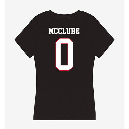 Miami of Ohio - NCAA Women's Basketball : Jaya McClure - Women's V-Neck T-Shirt-1