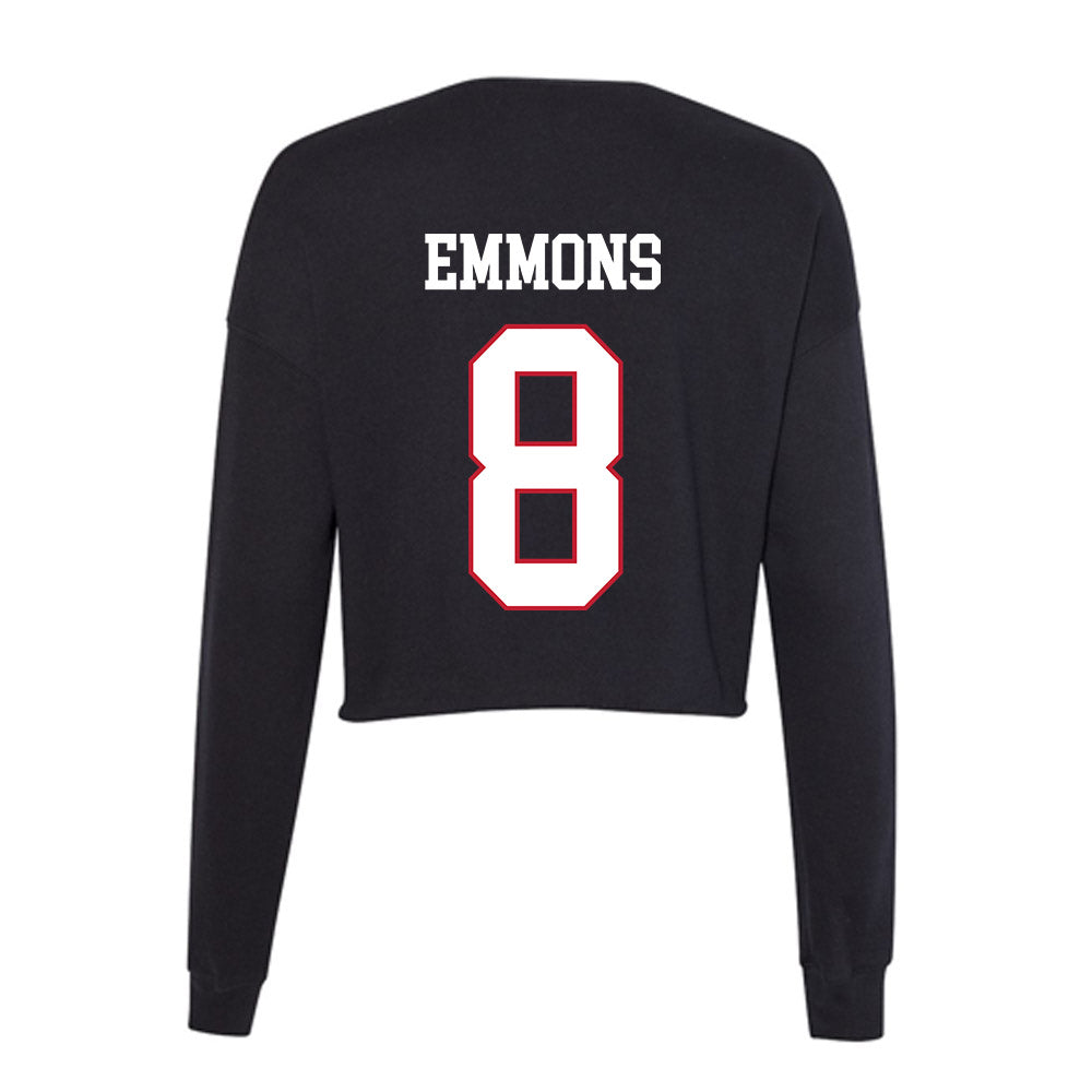 Miami of Ohio - NCAA Men's Ice Hockey : John Emmons - Women's Cropped Crew Fleece-1