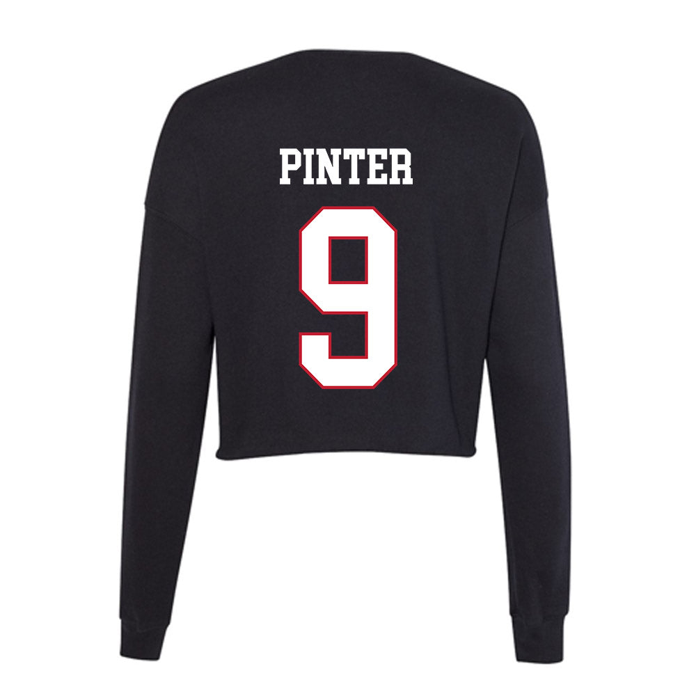 Miami of Ohio - NCAA Softball : Erin Pinter - Women's Cropped Crew Fleece-1