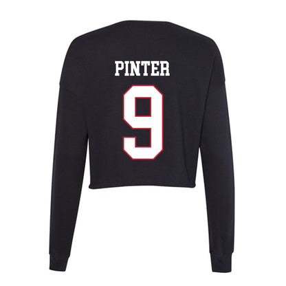 Miami of Ohio - NCAA Softball : Erin Pinter - Women's Cropped Crew Fleece-1