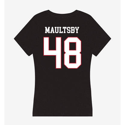 Miami of Ohio - NCAA Football : Gray Maultsby - Women's V-Neck T-Shirt-1