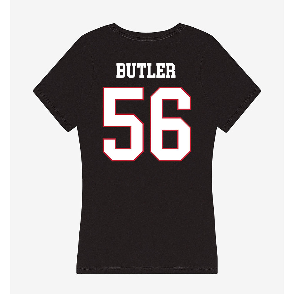 Miami of Ohio - NCAA Football : Mitchell Butler - Women's V-Neck T-Shirt-1