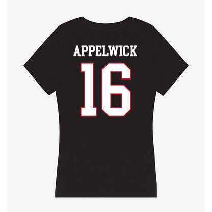 Miami of Ohio - NCAA Baseball : Evan Appelwick - Women's V-Neck T-Shirt-1