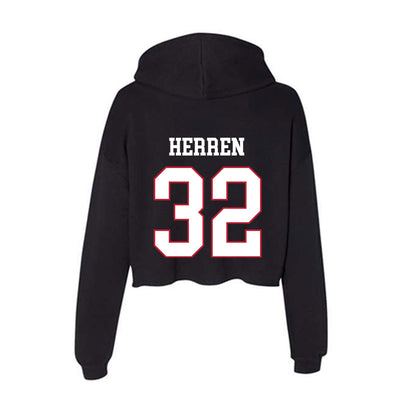 Miami of Ohio - NCAA Softball : Abigail Herren - Classic Shersey Women's Crop Fleece Hooded Sweatshirt-1