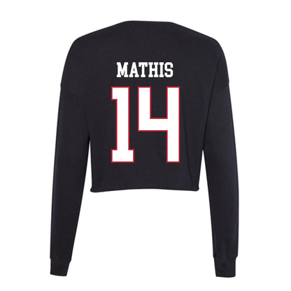 Miami of Ohio - NCAA Softball : Leila Mathis - Women's Cropped Crew Fleece-1