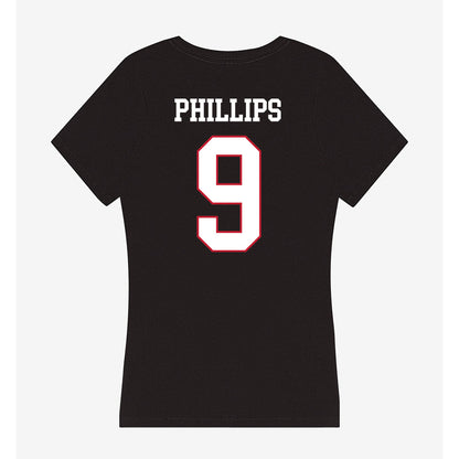 Miami of Ohio - NCAA Baseball : Drew Phillips - Women's V-Neck T-Shirt-1