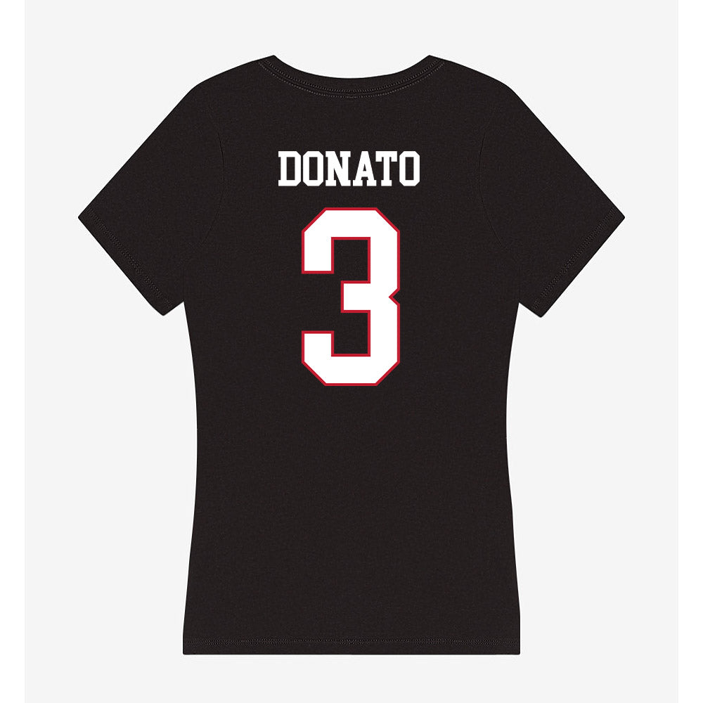 Miami of Ohio - NCAA Men's Ice Hockey : Nick Donato - Women's V-Neck T-Shirt-1
