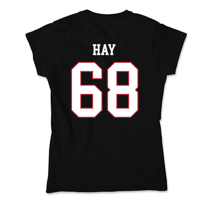 Miami of Ohio - NCAA Men's Ice Hockey : Ethan Hay - Soft Style Women’s T-Shirt-1