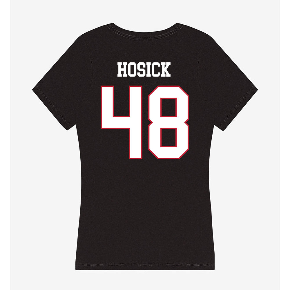 Miami of Ohio - NCAA Softball : Presley Hosick - Women's V-Neck T-Shirt-1