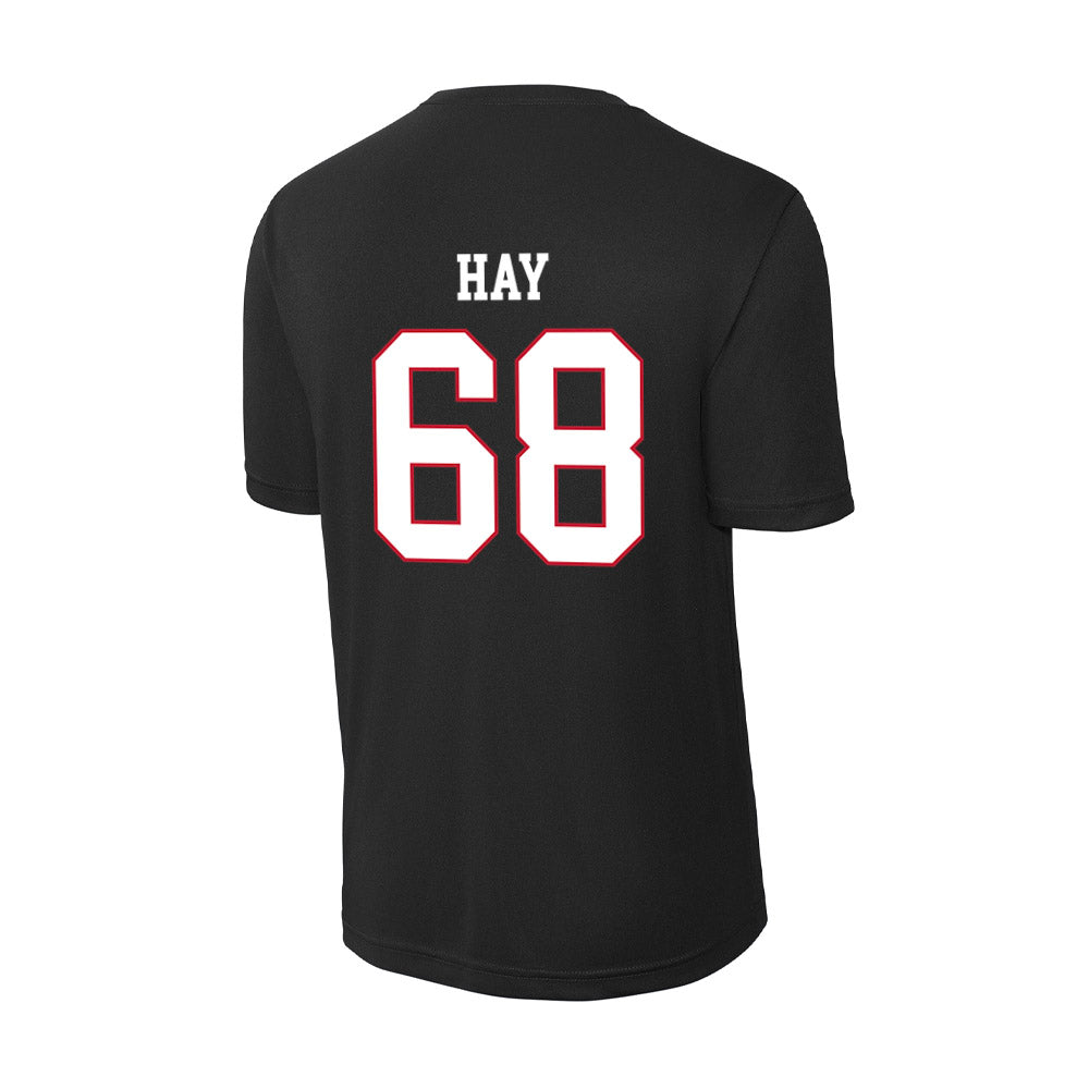 Miami of Ohio - NCAA Men's Ice Hockey : Ethan Hay - Activewear T-Shirt-1