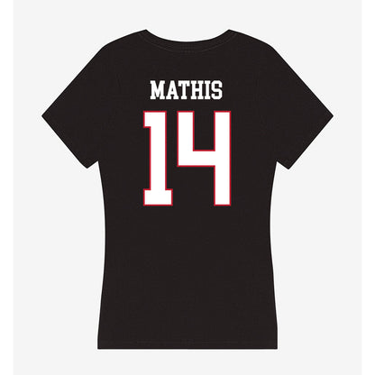 Miami of Ohio - NCAA Softball : Leila Mathis - Women's V-Neck T-Shirt-1