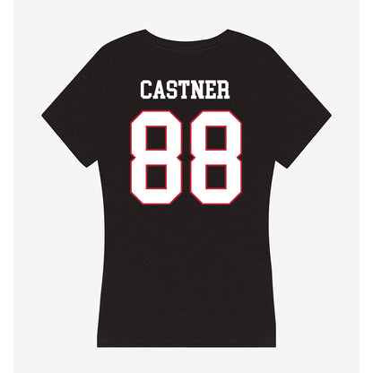 Miami of Ohio - NCAA Football : CJ Castner - Women's V-Neck T-Shirt-1