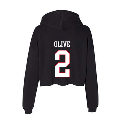 Miami of Ohio - NCAA Softball : Katy Olive - Women's Crop Fleece Hoodie-1