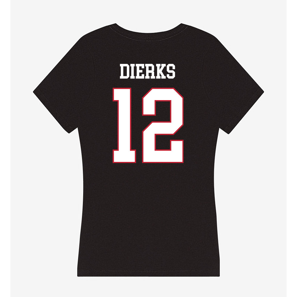 Miami of Ohio - NCAA Baseball : Marcus Dierks - Women's V-Neck T-Shirt-1