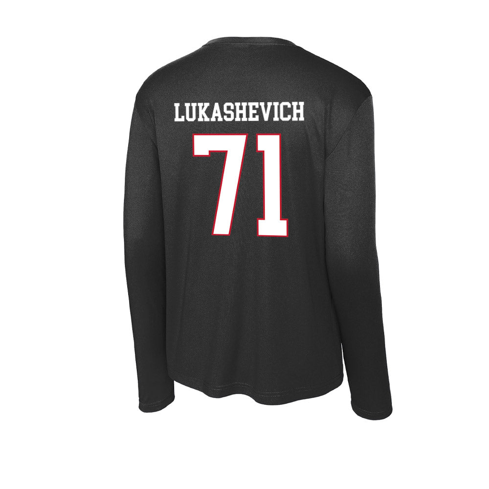 Miami of Ohio - NCAA Men's Ice Hockey : Vladislav Lukashevich - Activewear Long Sleeve T-Shirt-1