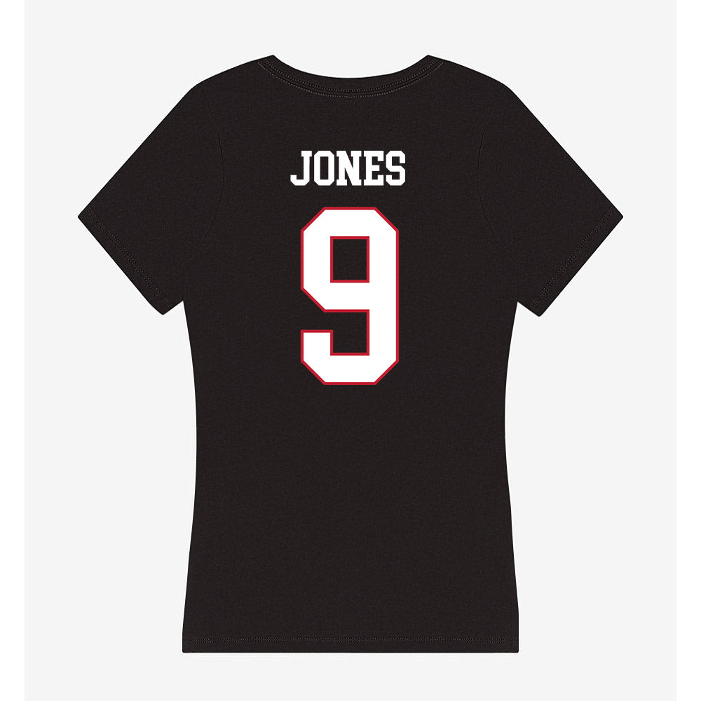 Miami of Ohio - NCAA Football : Dshawntae JONES - Women's V-Neck T-Shirt-1