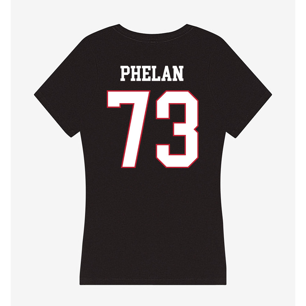 Miami of Ohio - NCAA Men's Ice Hockey : Michael Phelan - Women's V-Neck T-Shirt-1