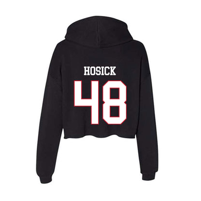 Miami of Ohio - NCAA Softball : Presley Hosick - Women's Crop Fleece Hoodie-1