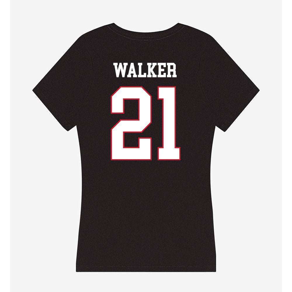 Miami of Ohio - NCAA Men's Ice Hockey : Bradley Walker - Women's V-Neck T-Shirt-1