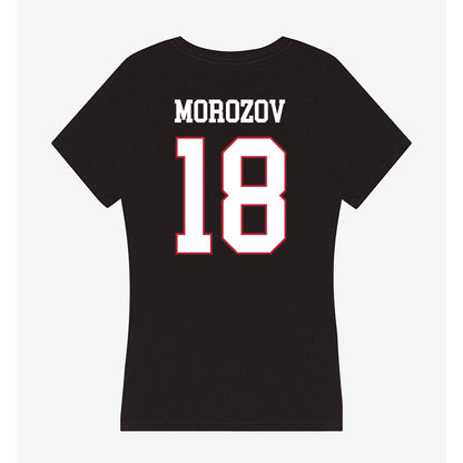 Miami of Ohio - NCAA Men's Ice Hockey : Ilia Morozov - Women's V-Neck T-Shirt-1