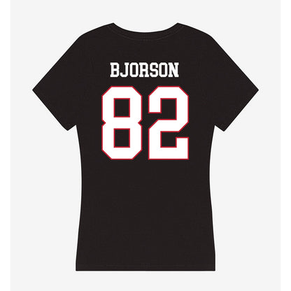 Miami of Ohio - NCAA Football : Andrew Bjorson - Women's V-Neck T-Shirt-1
