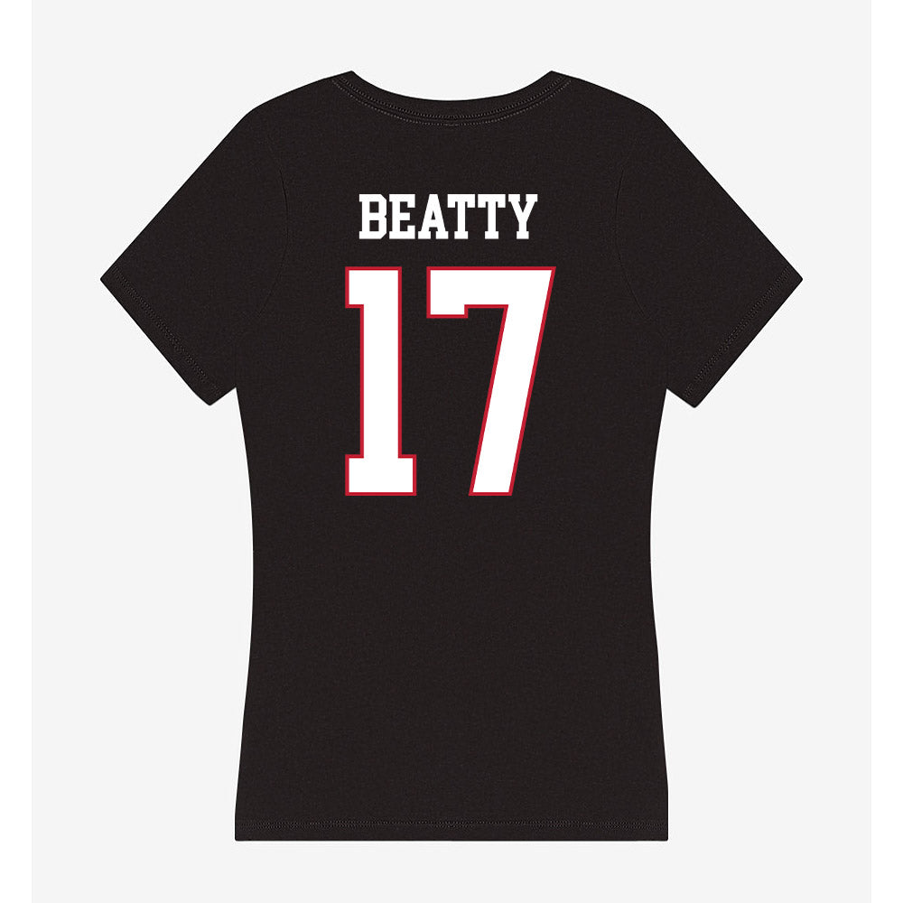 Miami of Ohio - NCAA Softball : Campbell Beatty - Women's V-Neck T-Shirt-1