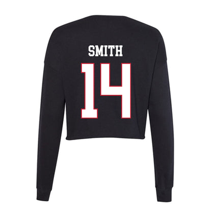 Miami of Ohio - NCAA Men's Ice Hockey : Ryan Smith - Women's Cropped Crew Fleece-1