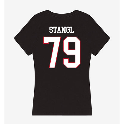 Miami of Ohio - NCAA Football : Jonathan Stangl - Women's V-Neck T-Shirt-1
