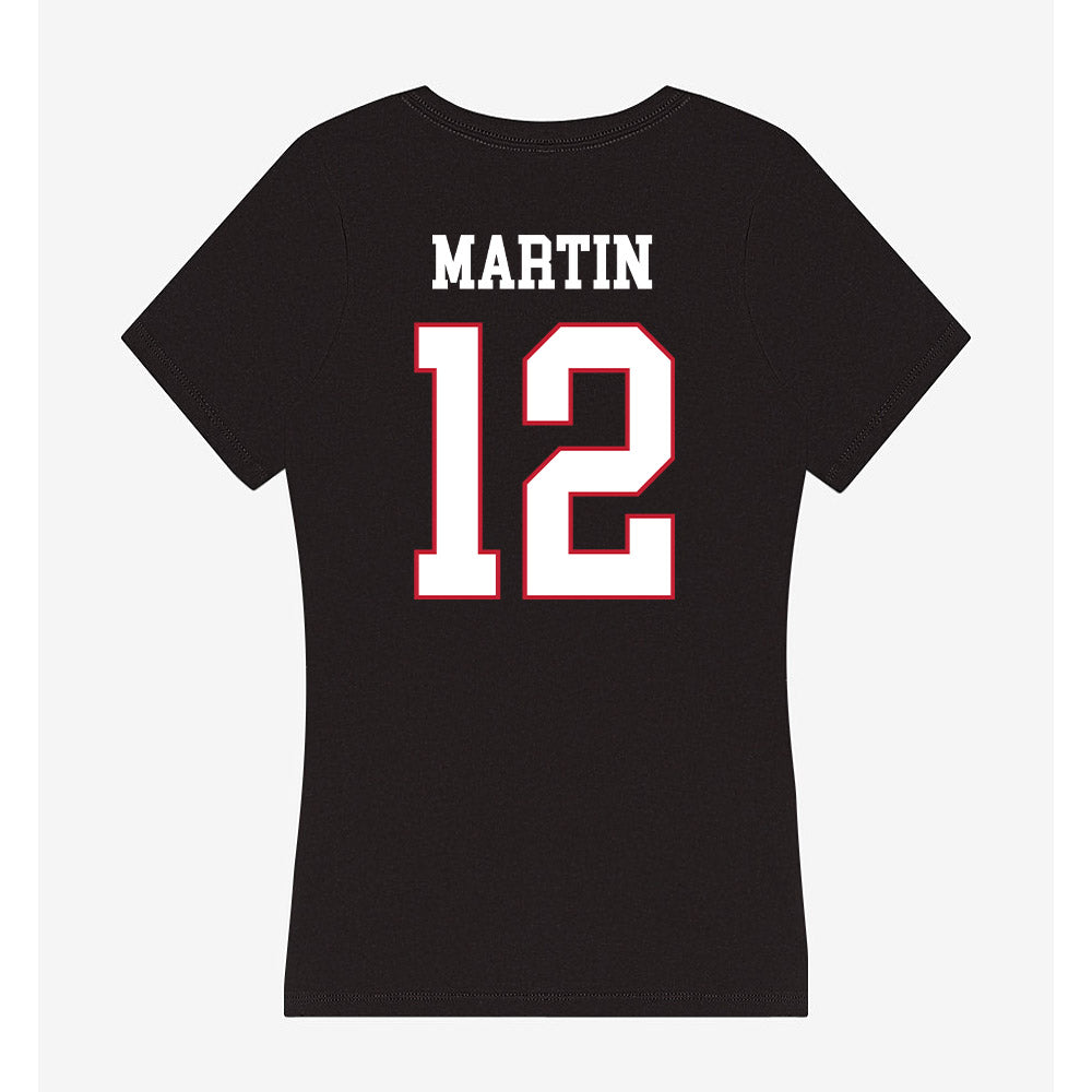 Miami of Ohio - NCAA Football : Kaleb Martin - Women's V-Neck T-Shirt-1