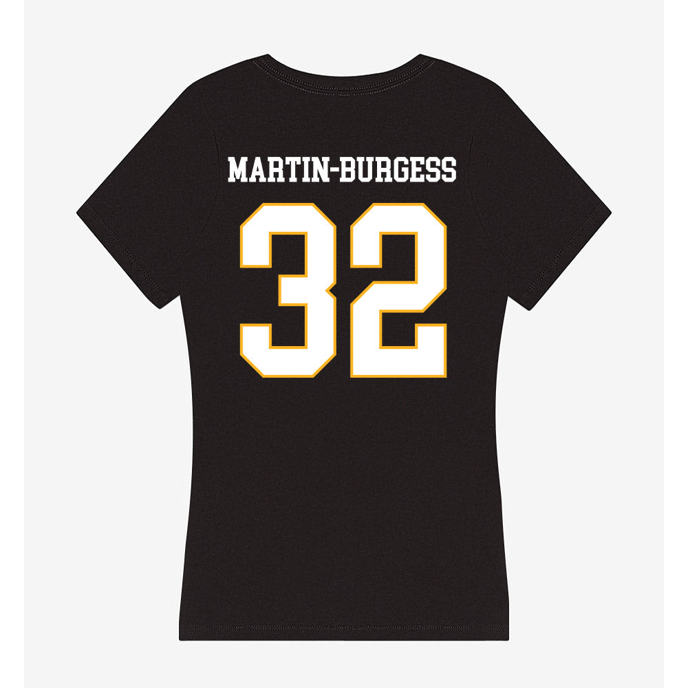 Kennesaw - NCAA Football : Jaden Martin-Burgess - Women's V-Neck T-Shirt-1