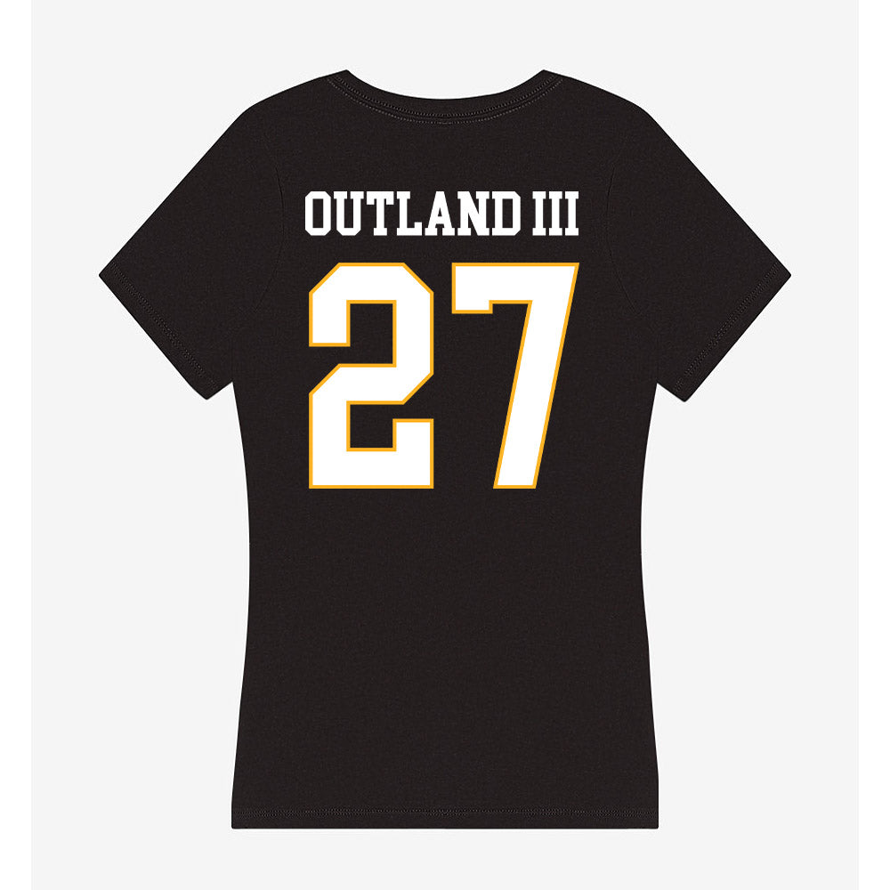 Kennesaw - NCAA Football : Clarence Outland III - Women's V-Neck T-Shirt-1
