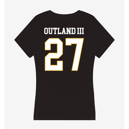 Kennesaw - NCAA Football : Clarence Outland III - Women's V-Neck T-Shirt-1