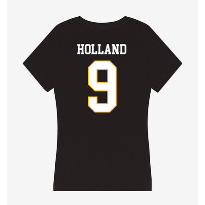 Kennesaw - NCAA Men's Basketball : Eric Holland - Women's V-Neck T-Shirt-1