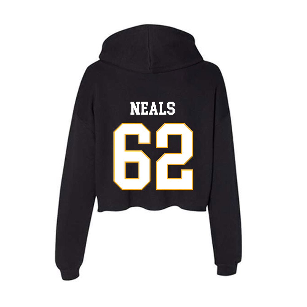 Kennesaw - NCAA Football : Darius Neals - Women's Crop Fleece Hooded Sweatshirt-1